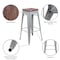 Flash Furniture 30" High Metal Indoor Bar Stool, Silver, PK4 4-ET-31320W-30-SV-R-GG - alternate 3